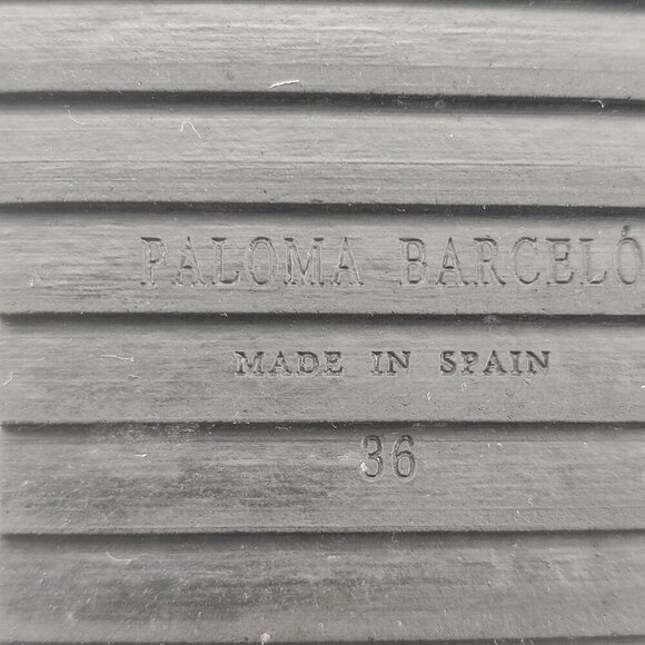 Paloma Barcelo Women's White Leather Strap Sandals Size 5.5US / 36 EU - Picture 8 of 10